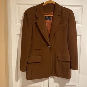 Vintage Authentic Burberry Camel Hair Blazer